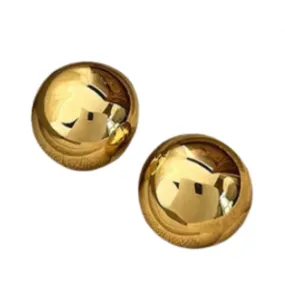 Pre Order: Geometric Stainless Steel Ball Earrings