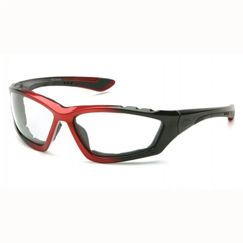 Pyramex Accurist Anti-Fog Lens with Black/Red Frame Safety Glasses