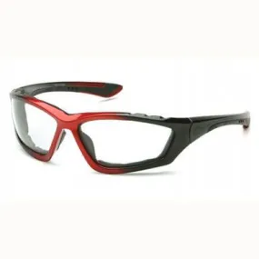 Pyramex Accurist Anti-Fog Lens with Black/Red Frame Safety Glasses