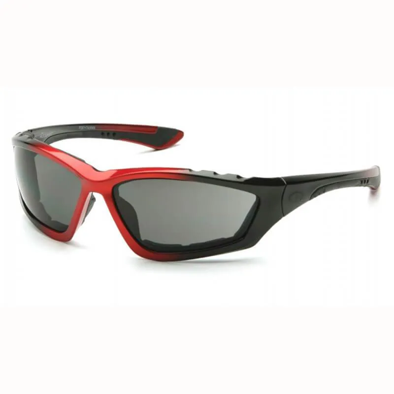 Pyramex Accurist Anti-Fog Lens with Black/Red Frame Safety Glasses