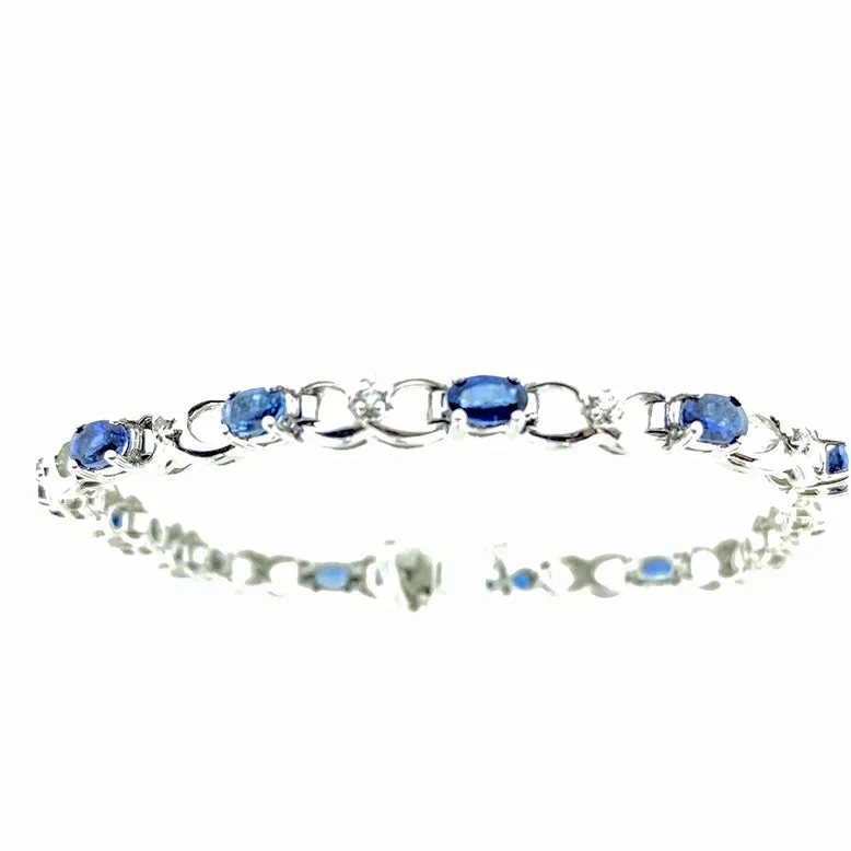 "SAFFIRA"SAPPHIRE AND DIAMOND BRACELET