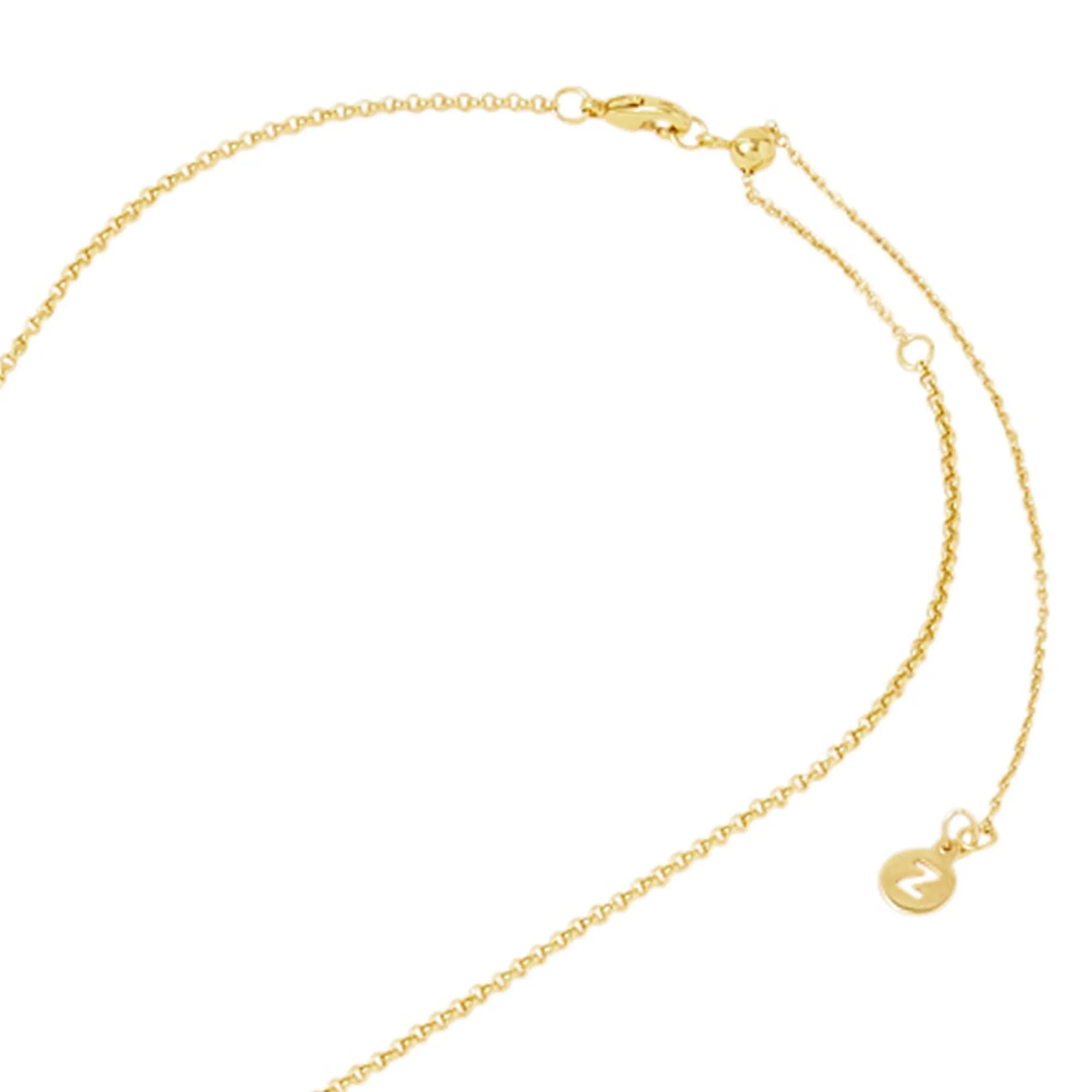 Real Gold-Plated Lapis Triangle Pendant Necklace