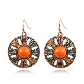 Ruby red earrings