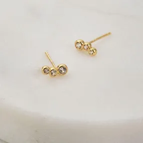 Ruby Stud Earring | Gold