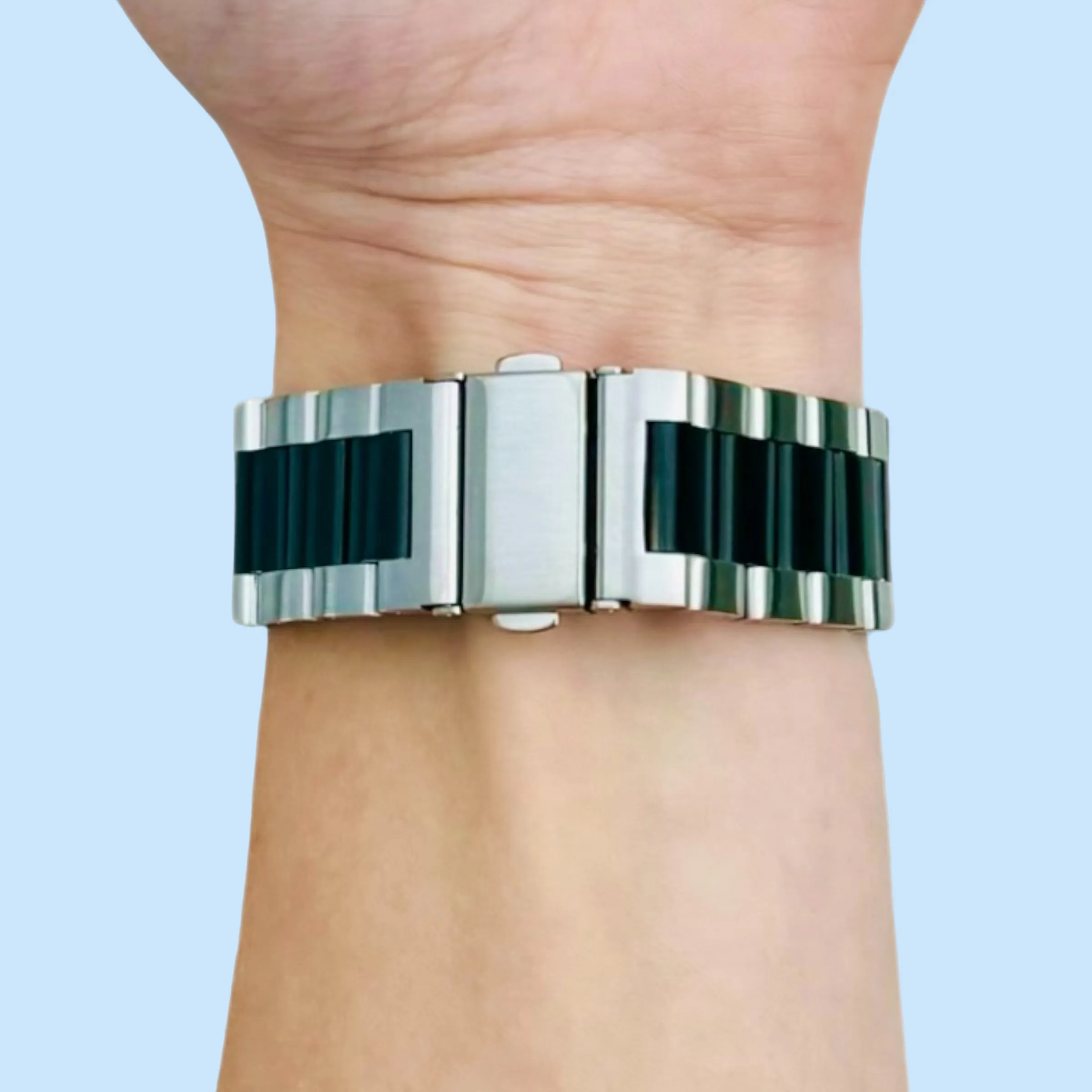Ryze Flex Smart Watch Stainless Steel Link Watch Strap