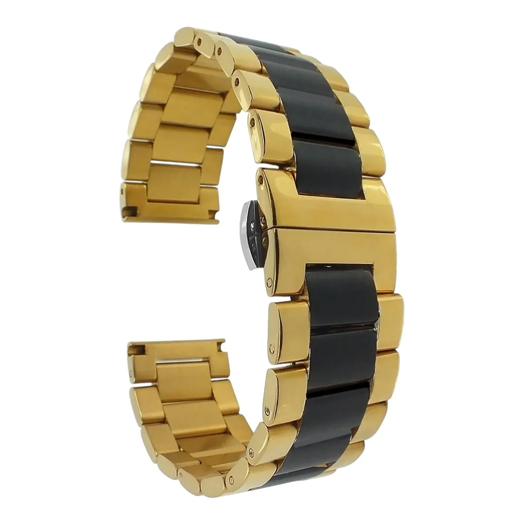 Ryze Flex Smart Watch Stainless Steel Link Watch Strap