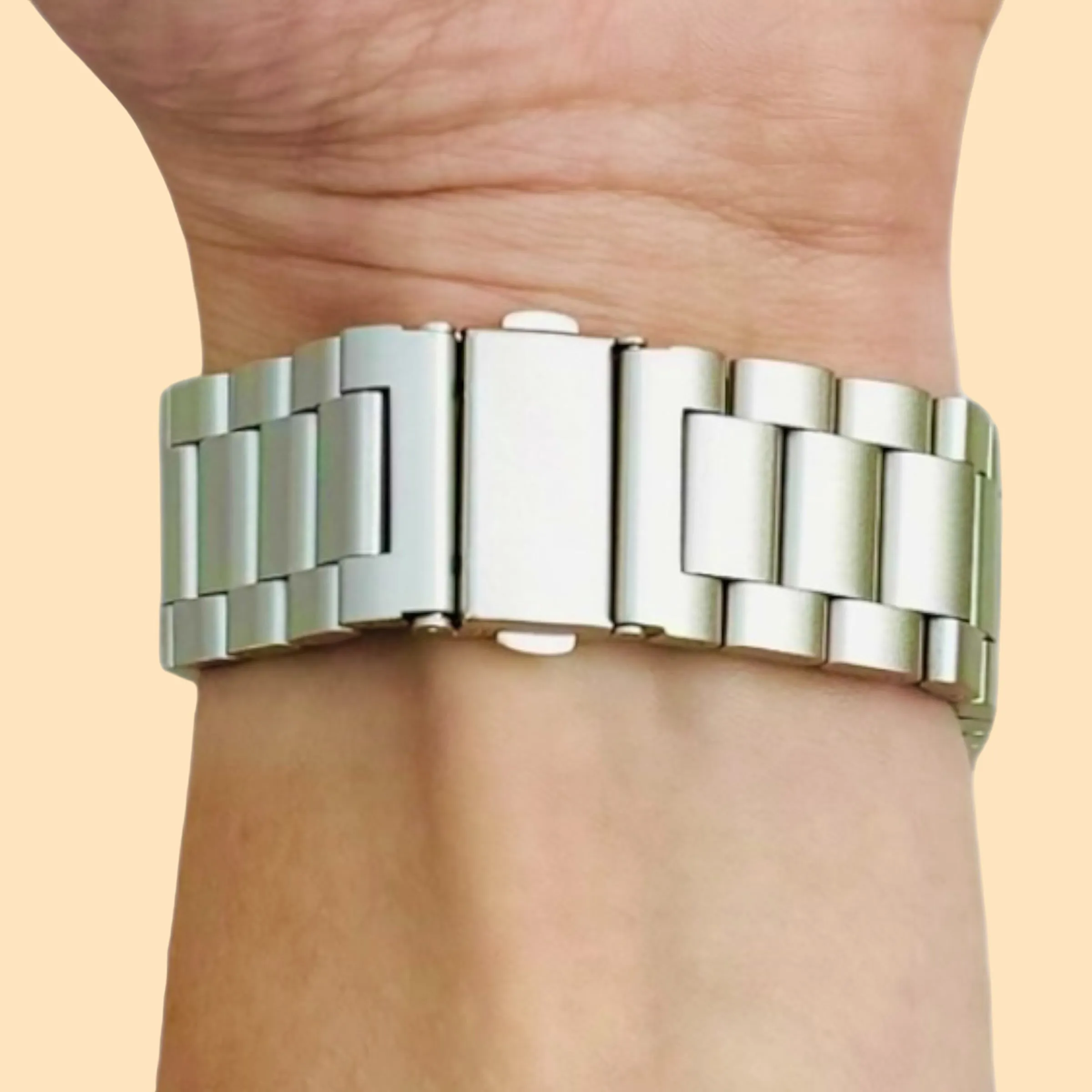 Ryze Flex Smart Watch Stainless Steel Link Watch Strap