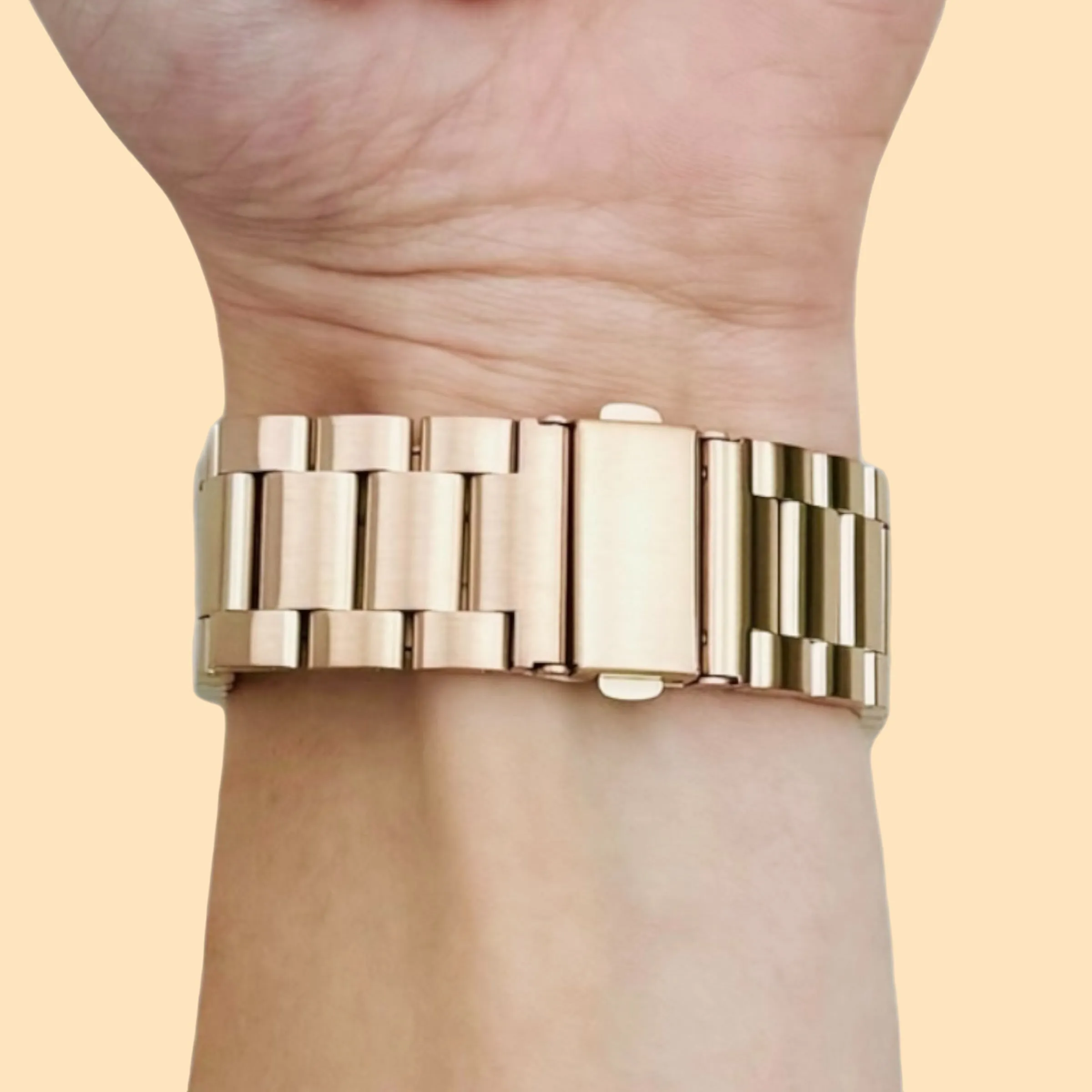 Ryze Flex Smart Watch Stainless Steel Link Watch Strap