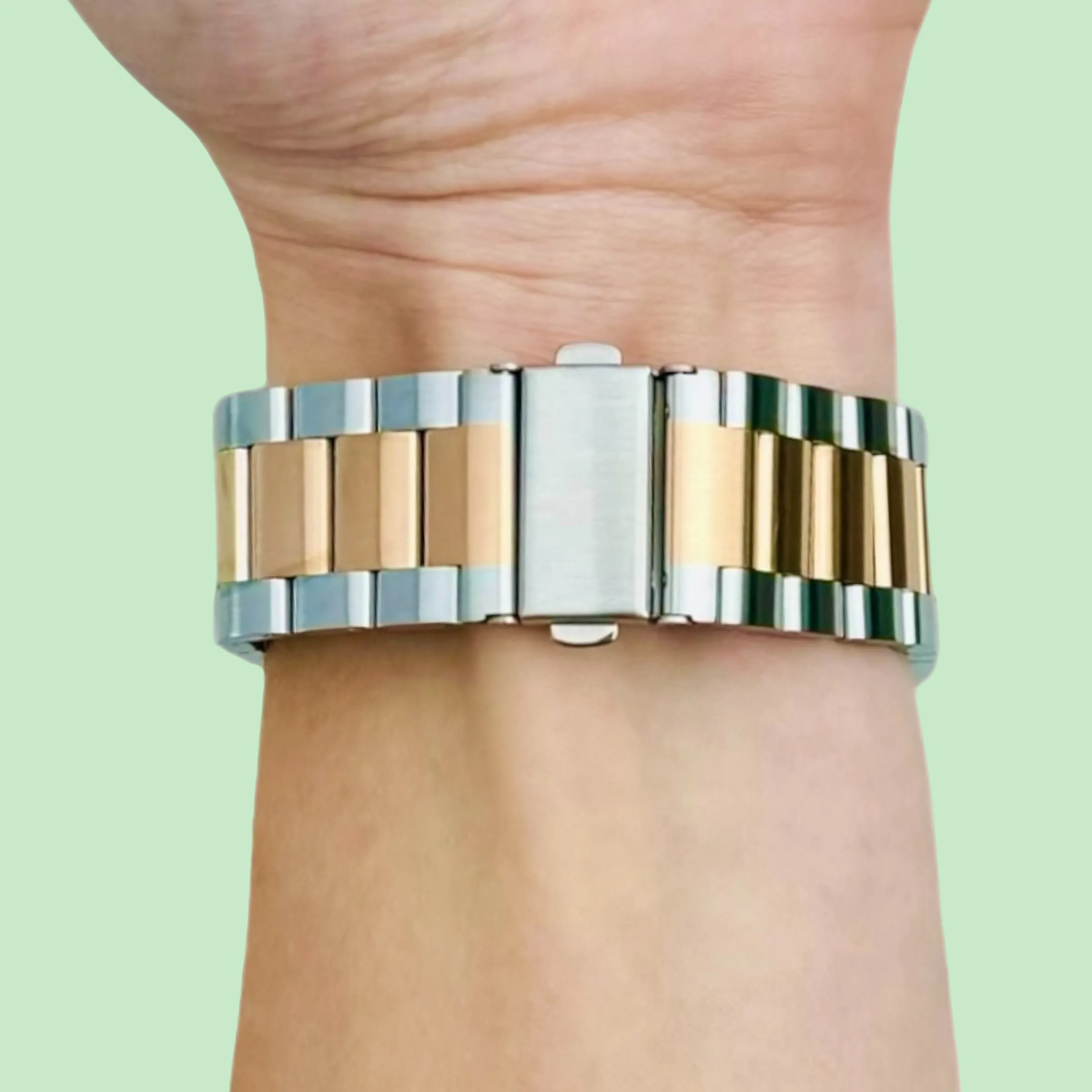 Ryze Flex Smart Watch Stainless Steel Link Watch Strap