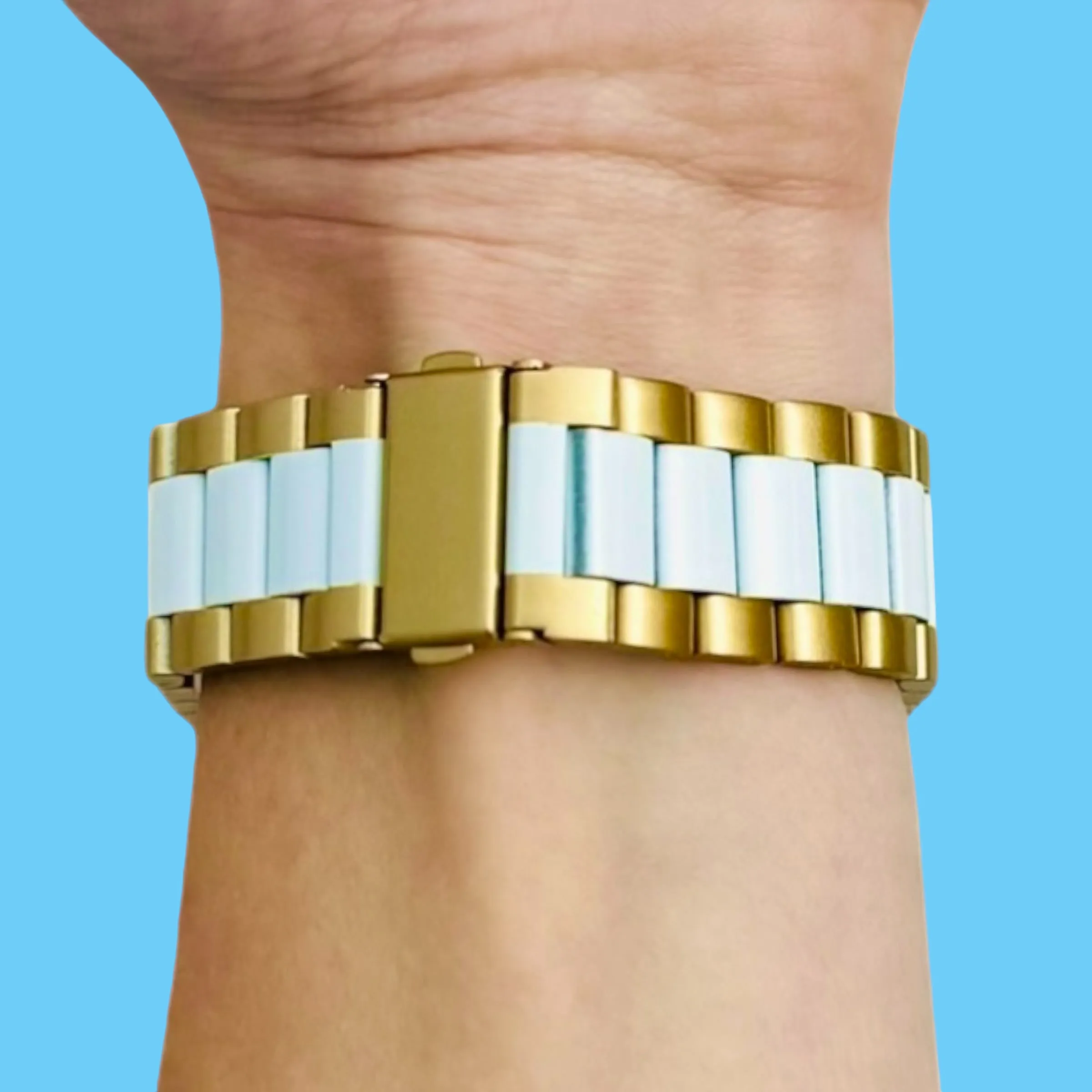 Ryze Flex Smart Watch Stainless Steel Link Watch Strap