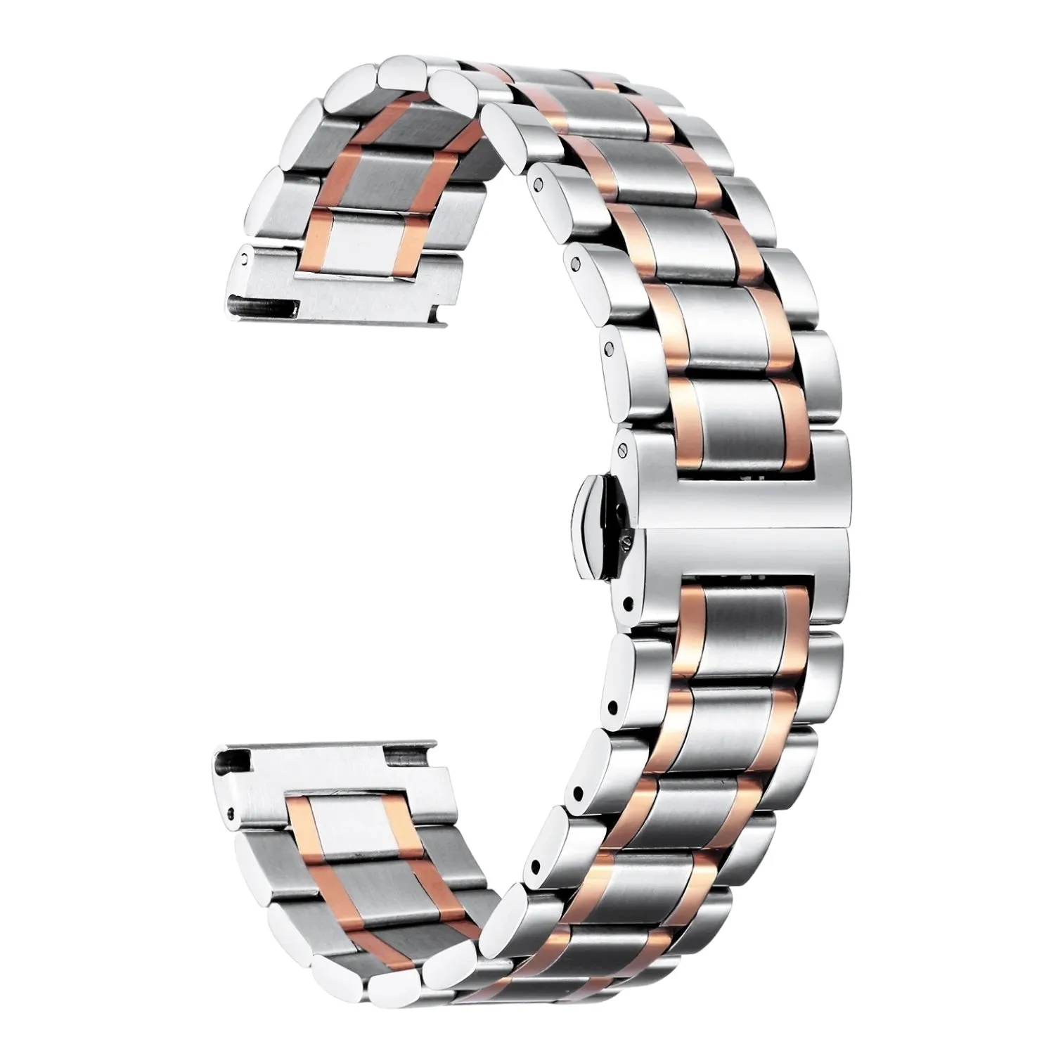 Ryze Flex Smart Watch Stainless Steel Link Watch Strap