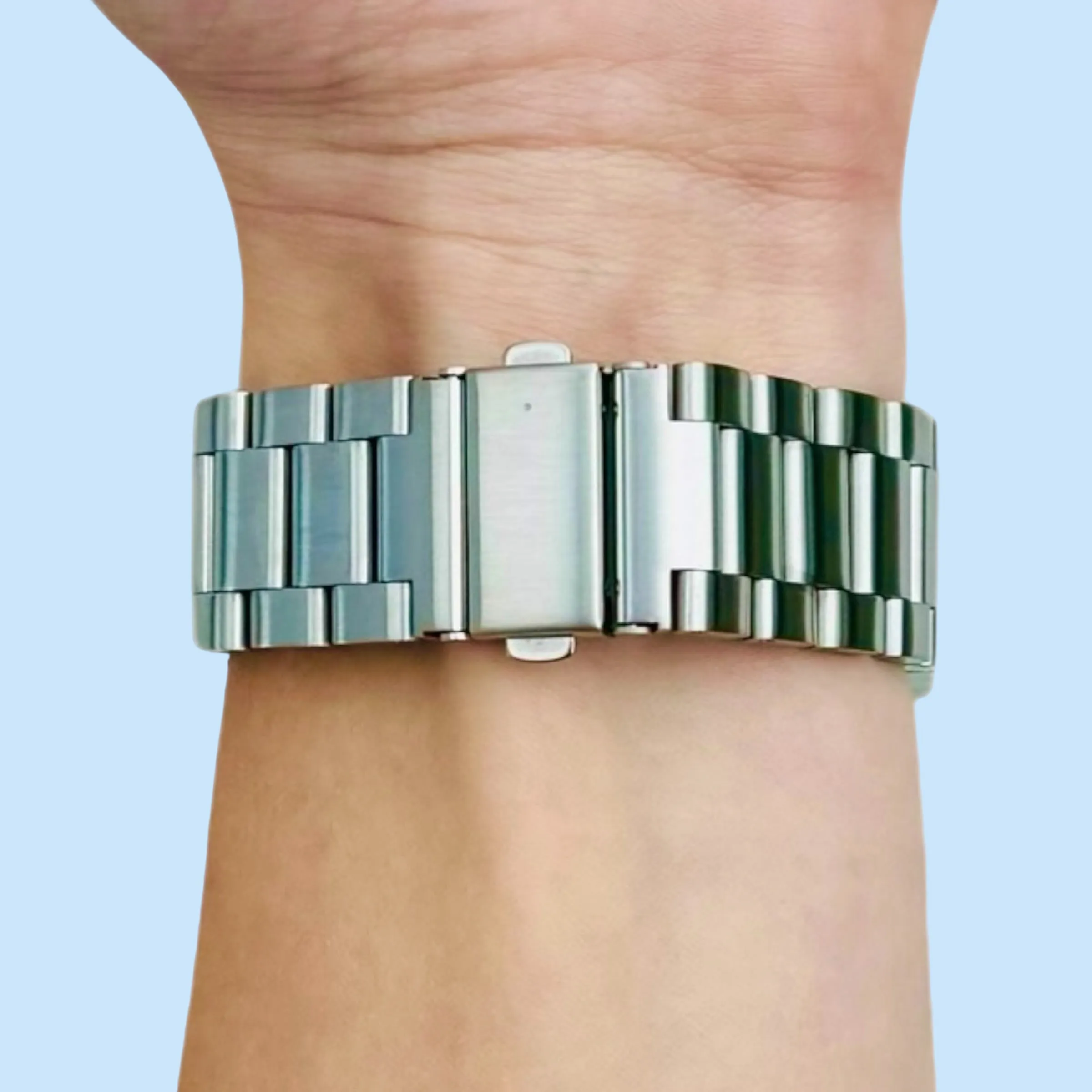 Ryze Flex Smart Watch Stainless Steel Link Watch Strap
