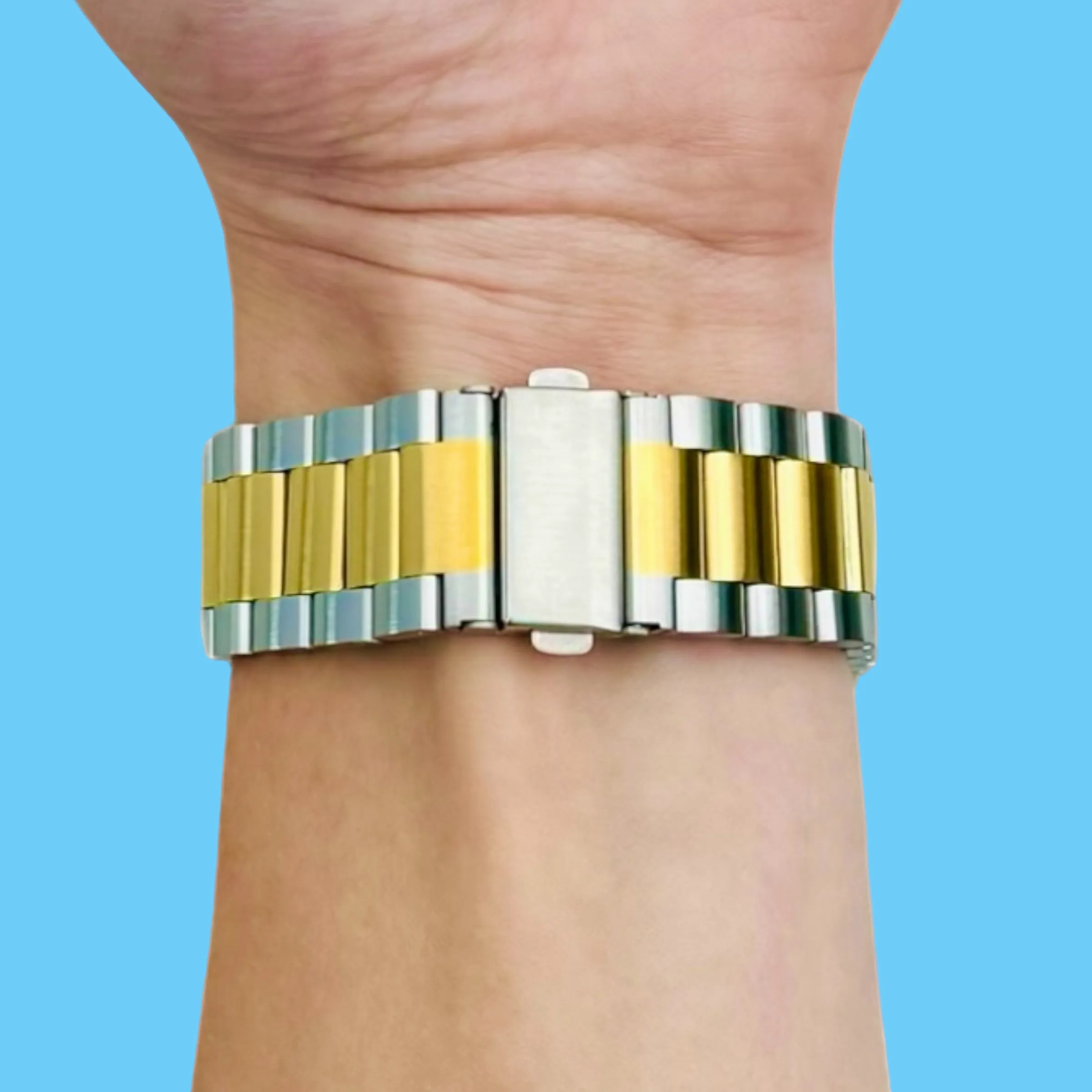 Ryze Flex Smart Watch Stainless Steel Link Watch Strap