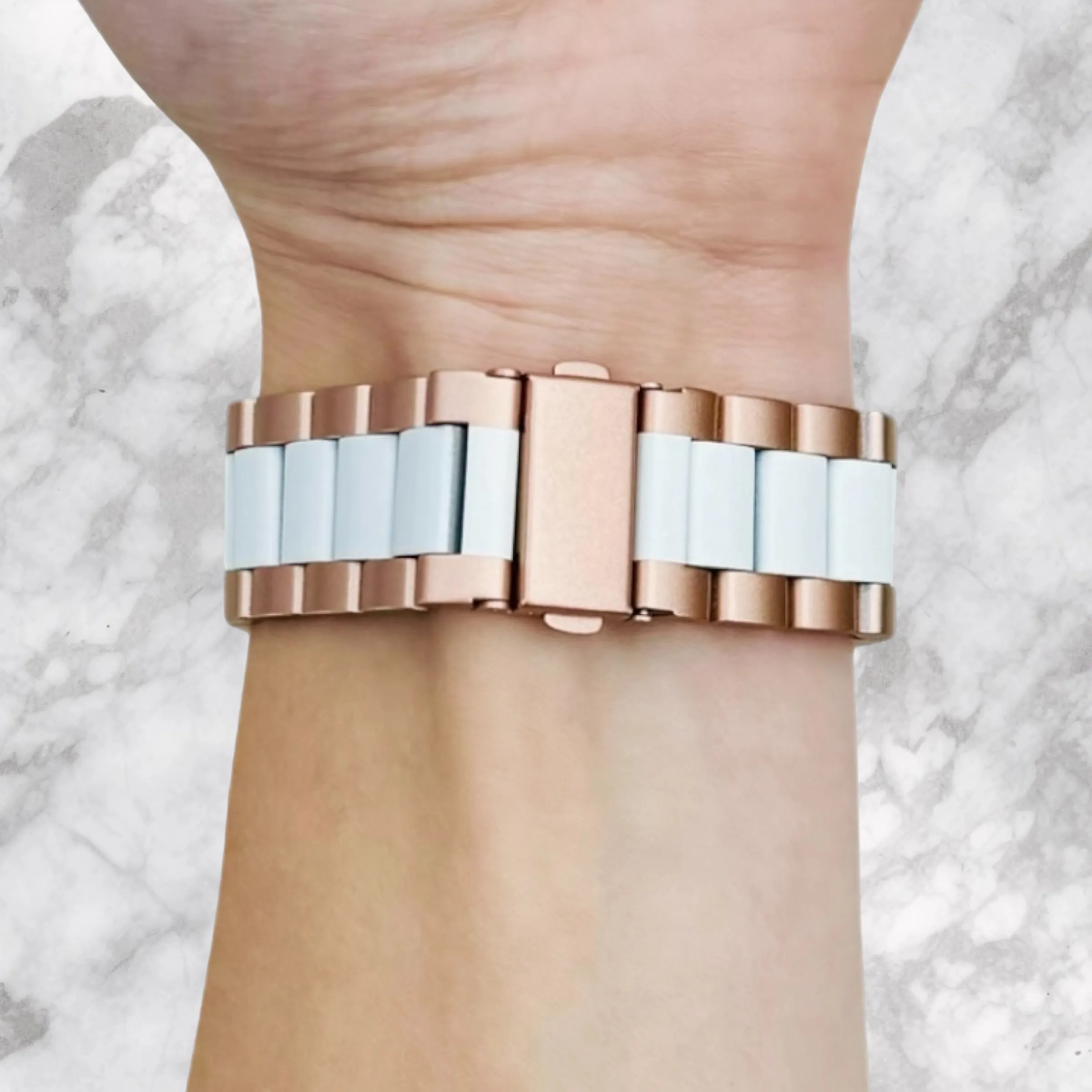Ryze Flex Smart Watch Stainless Steel Link Watch Strap