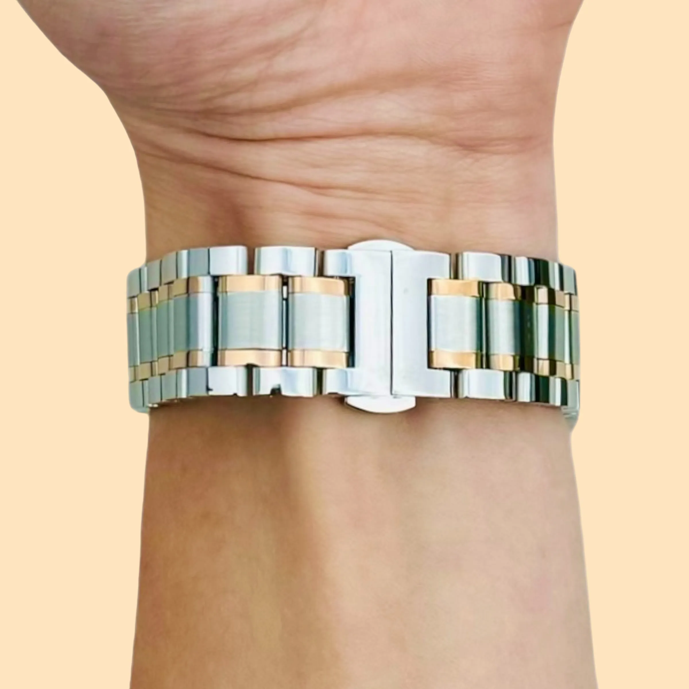 Ryze Flex Smart Watch Stainless Steel Link Watch Strap