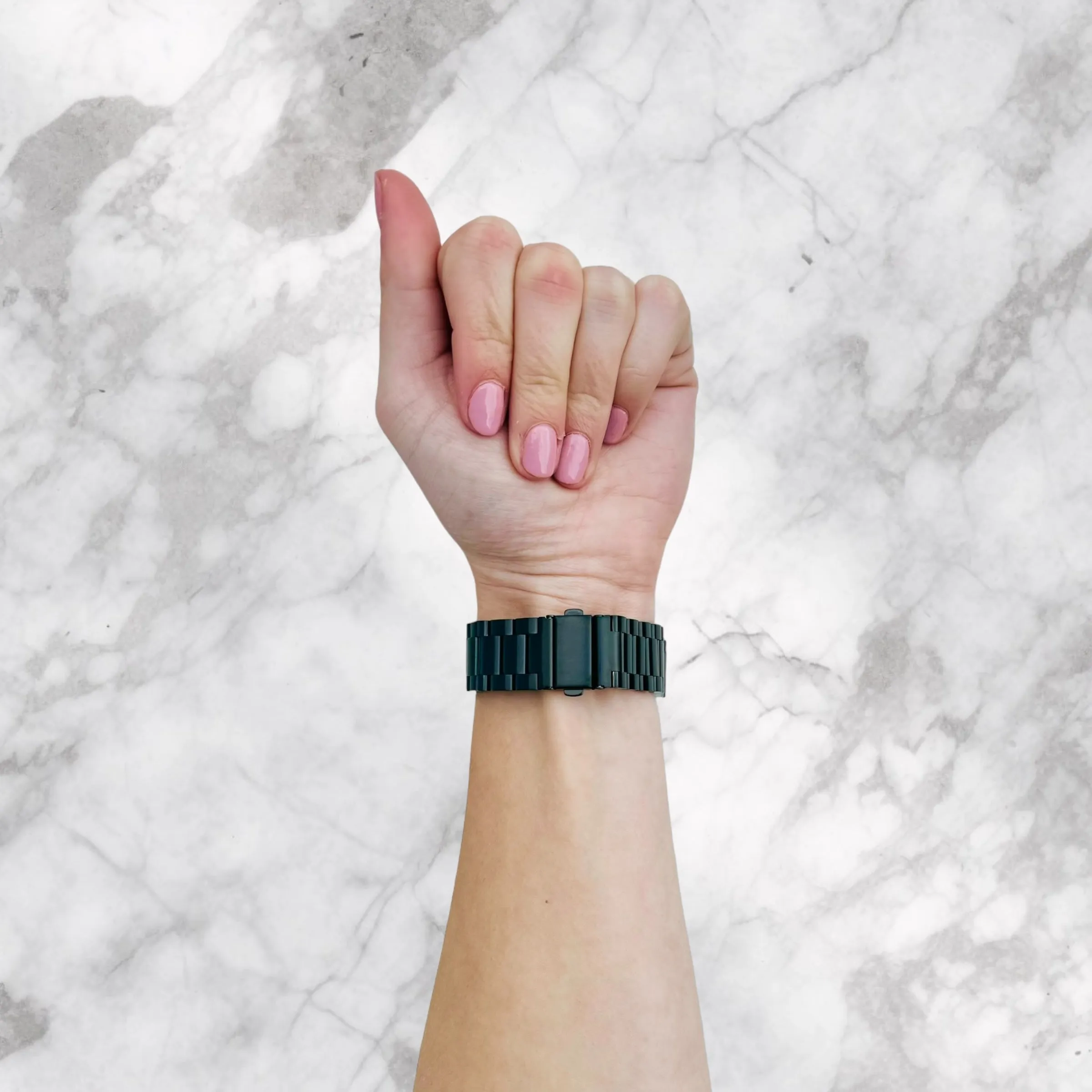 Ryze Flex Smart Watch Stainless Steel Link Watch Strap