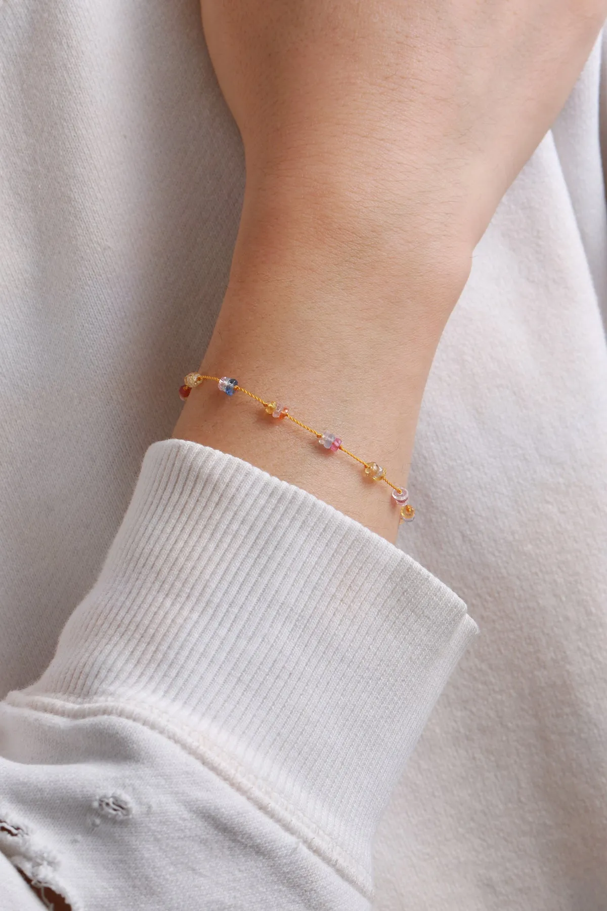 Sapphire Bead Bracelet by See Real Flowers