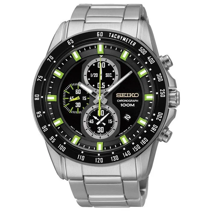 Seiko Criteria Chronograph Stainless Steel Men's Watch SNDF53P1
