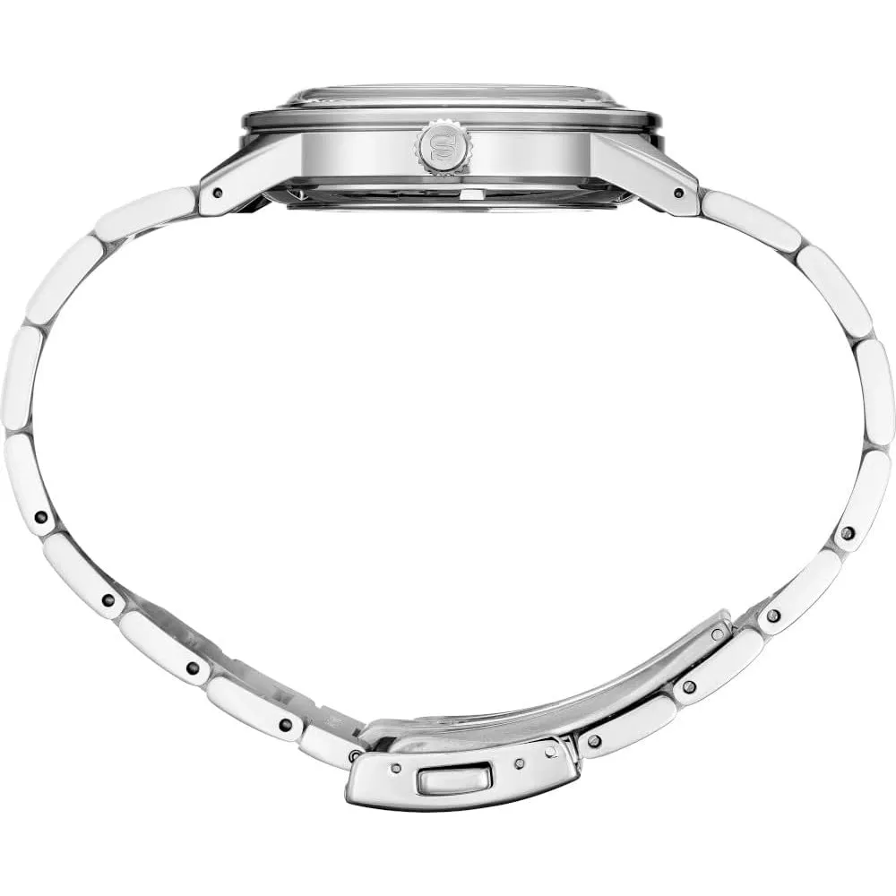 Seiko SSA449 Men's Charcoal Dial 40.8 mm Silver Stainless Steel Band Presage Automatic Watch