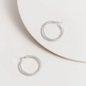 Silver Hoop Earrings