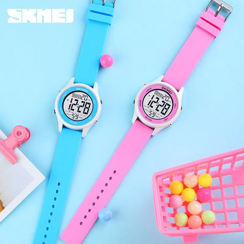 SKMEI 1758 Digital Kids Wrist Watch w/ 100m Waterproof & Luminous
