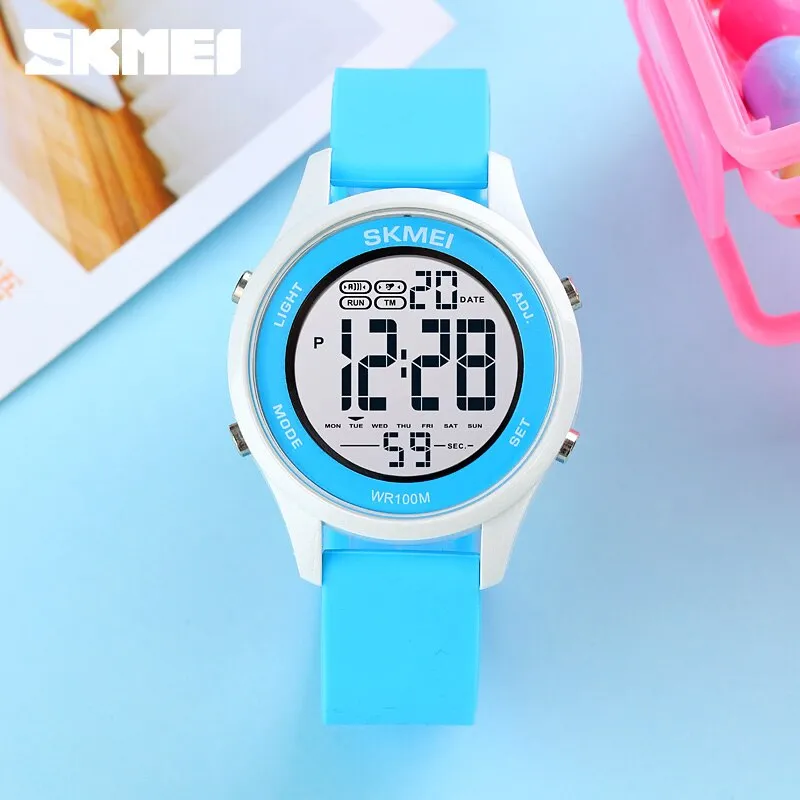 SKMEI 1758 Digital Kids Wrist Watch w/ 100m Waterproof & Luminous