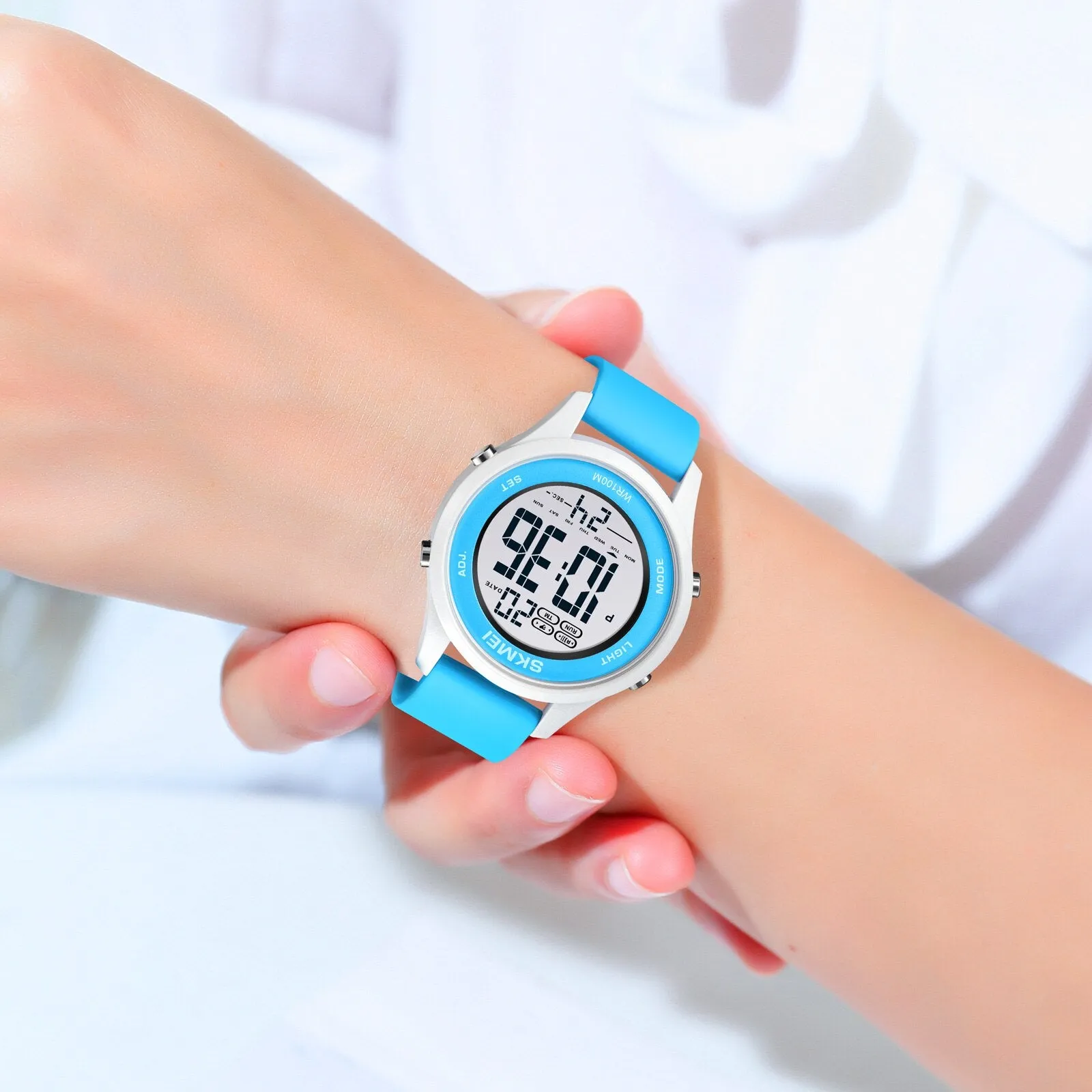 SKMEI 1758 Digital Kids Wrist Watch w/ 100m Waterproof & Luminous