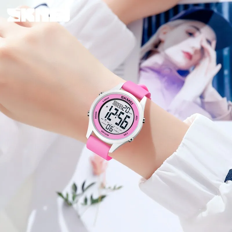 SKMEI 1758 Digital Kids Wrist Watch w/ 100m Waterproof & Luminous