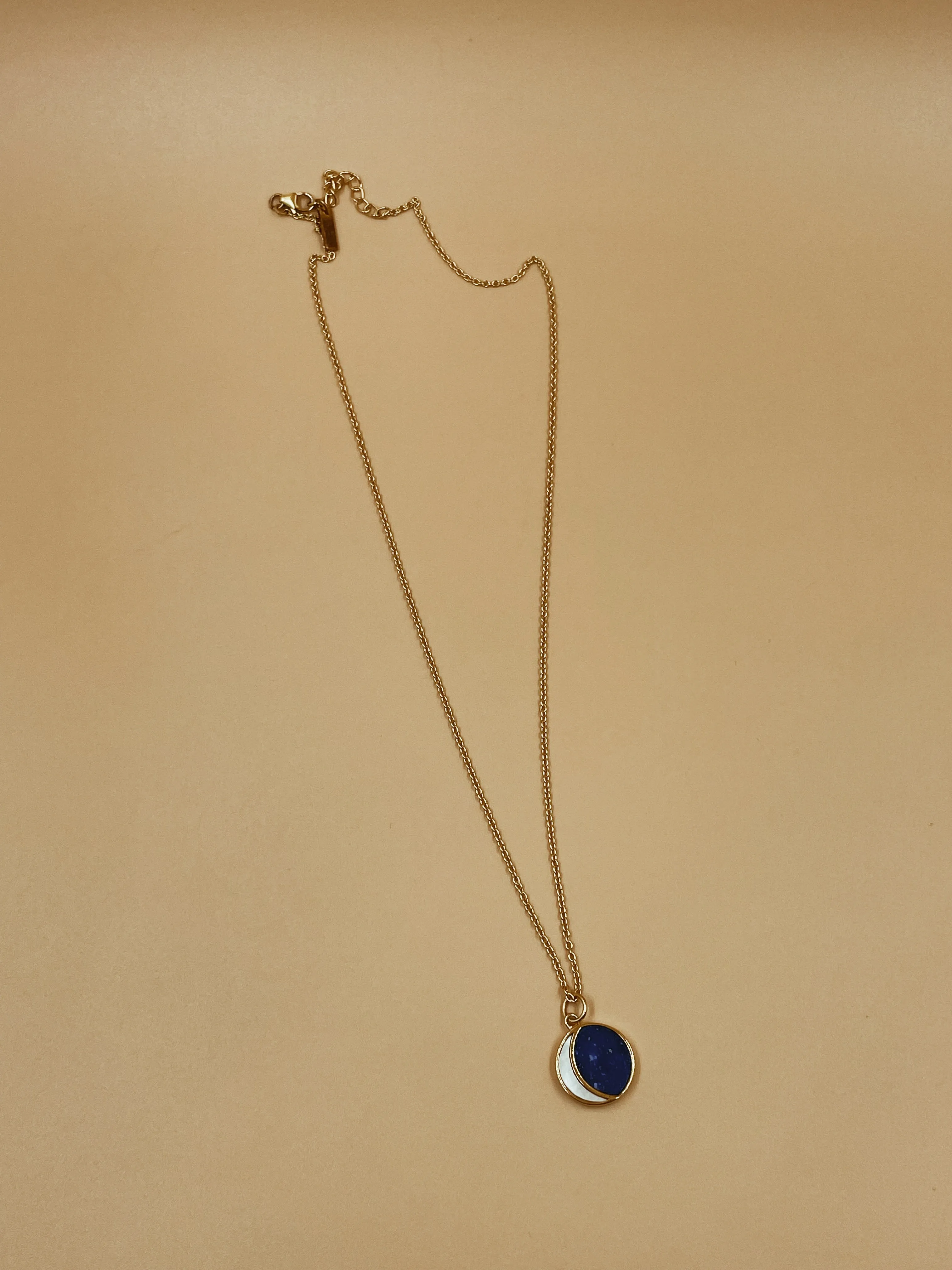 Small Night Of The Blue Moon Necklace | 18kt Solid Gold