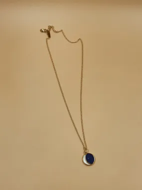 Small Night Of The Blue Moon Necklace | 18kt Solid Gold