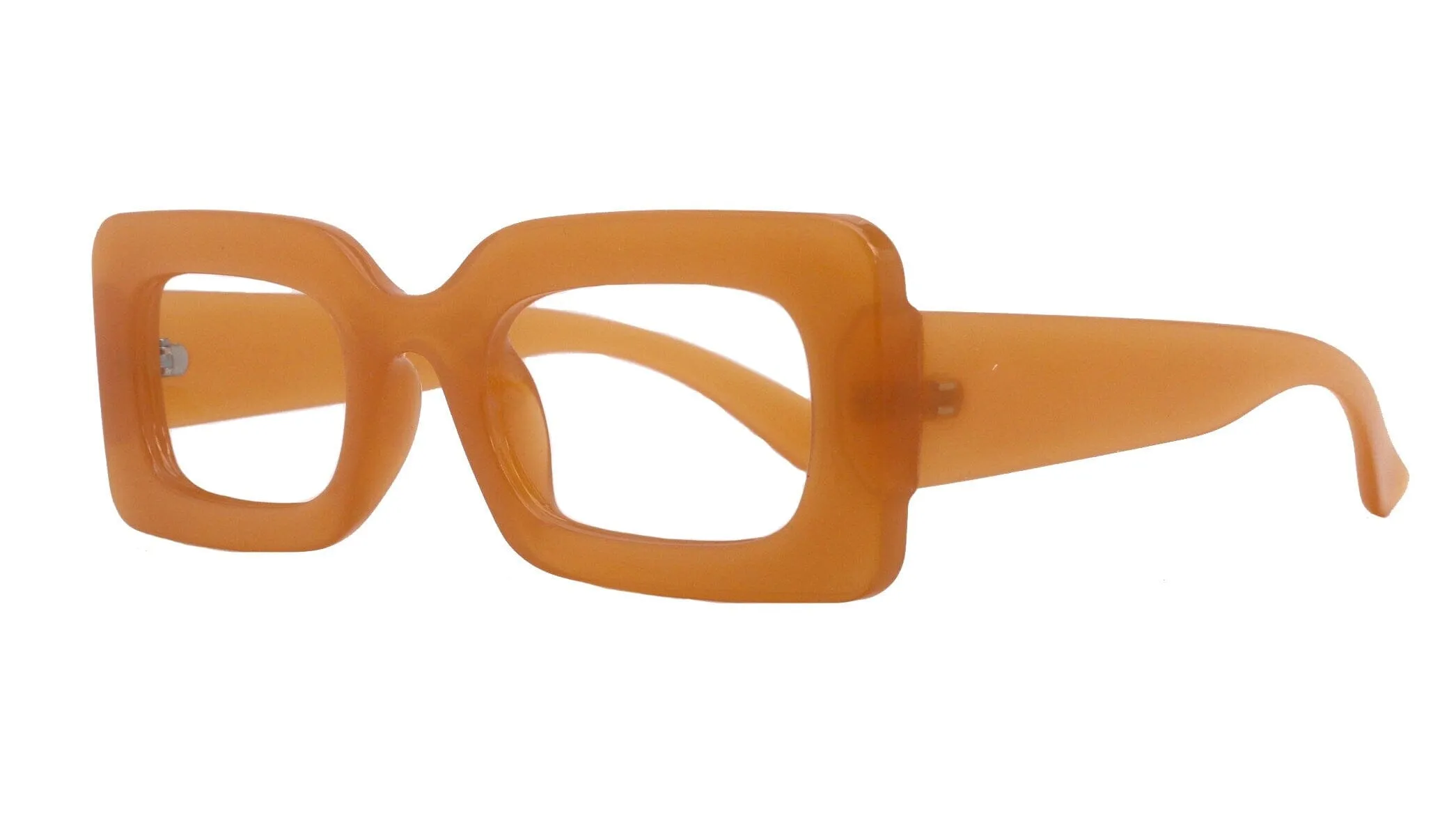 Sophie Premium Reading Glasses, High End Readers  1.25.. 3 Magnifying Glasses ORANGE Rectangular   NY Fifth Avenue