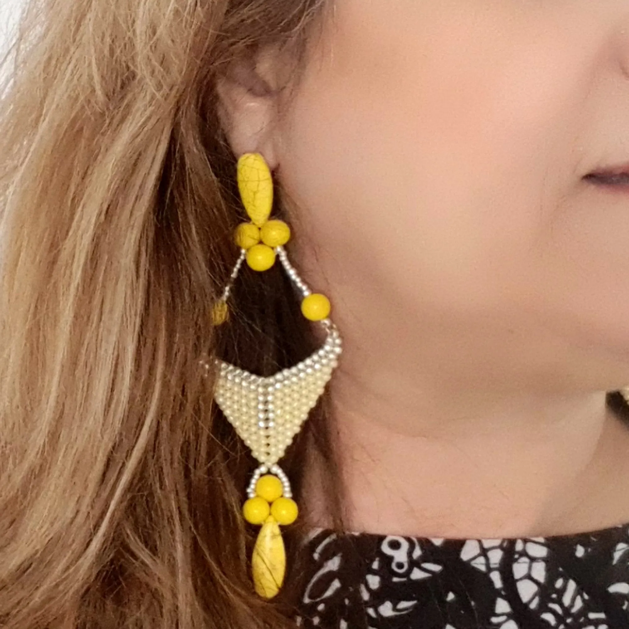 Spring Kalitheo Statement Earrings | KJ-415E | Artisan Earrings