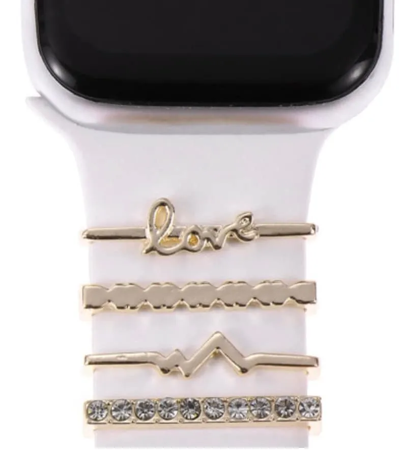 Stackable Watchband Charms, Watch Bars, Watch Band Accessories, Unique Gift, Gift for Mom, Apple Watch Jewelry, Watch Jewelry