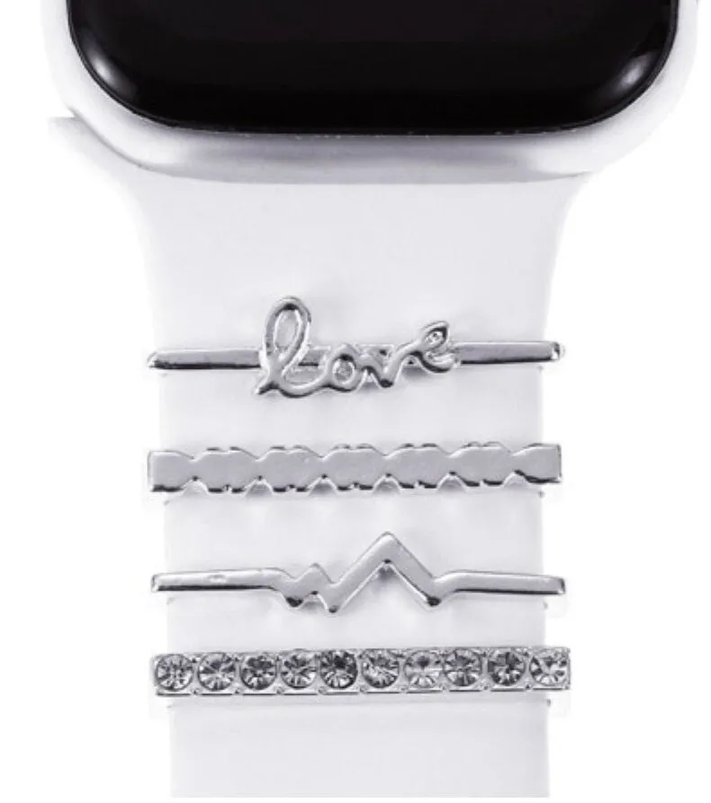 Stackable Watchband Charms, Watch Bars, Watch Band Accessories, Unique Gift, Gift for Mom, Apple Watch Jewelry, Watch Jewelry