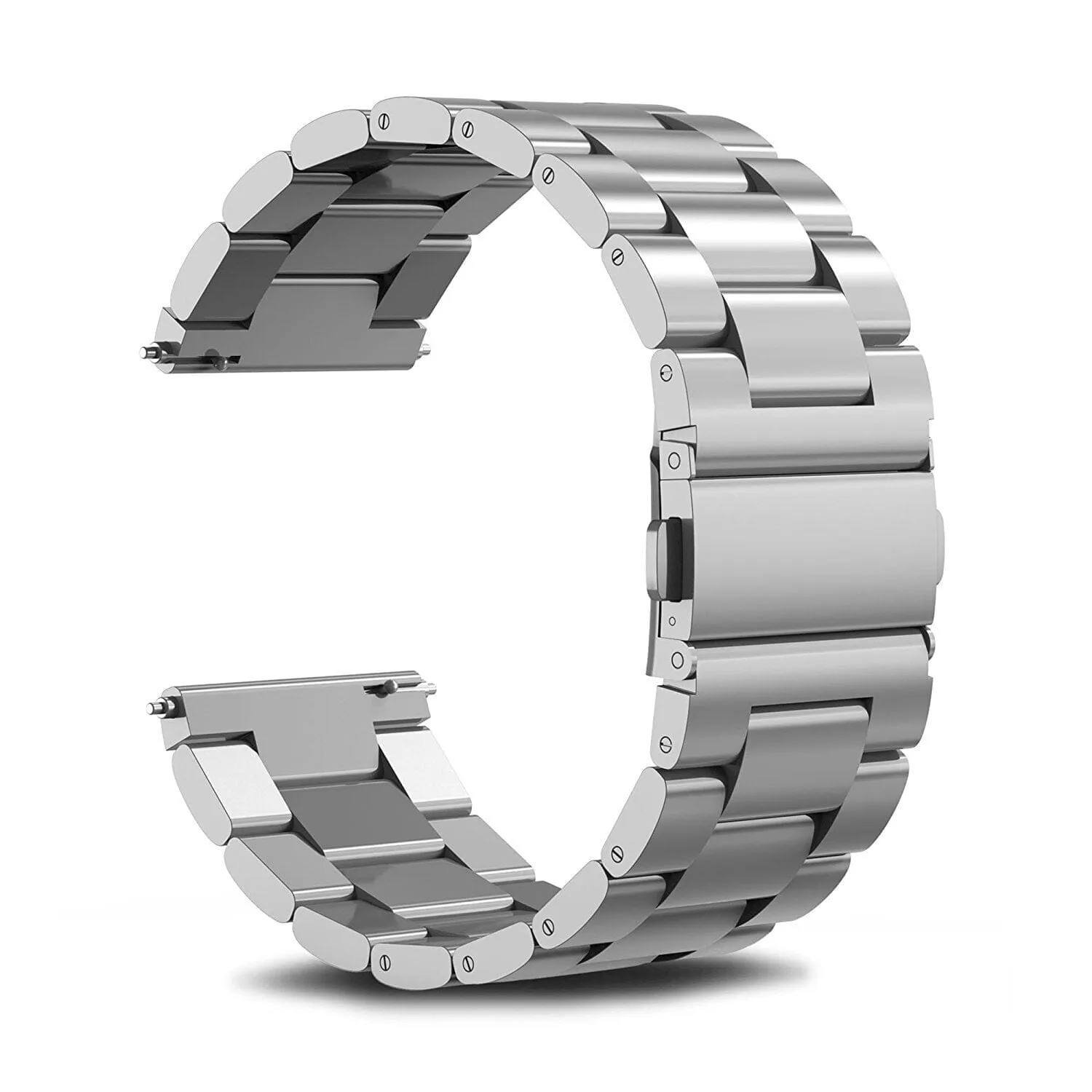 Stainless Steel Link Watch Strap Compatible with the Garmin 20mm Range