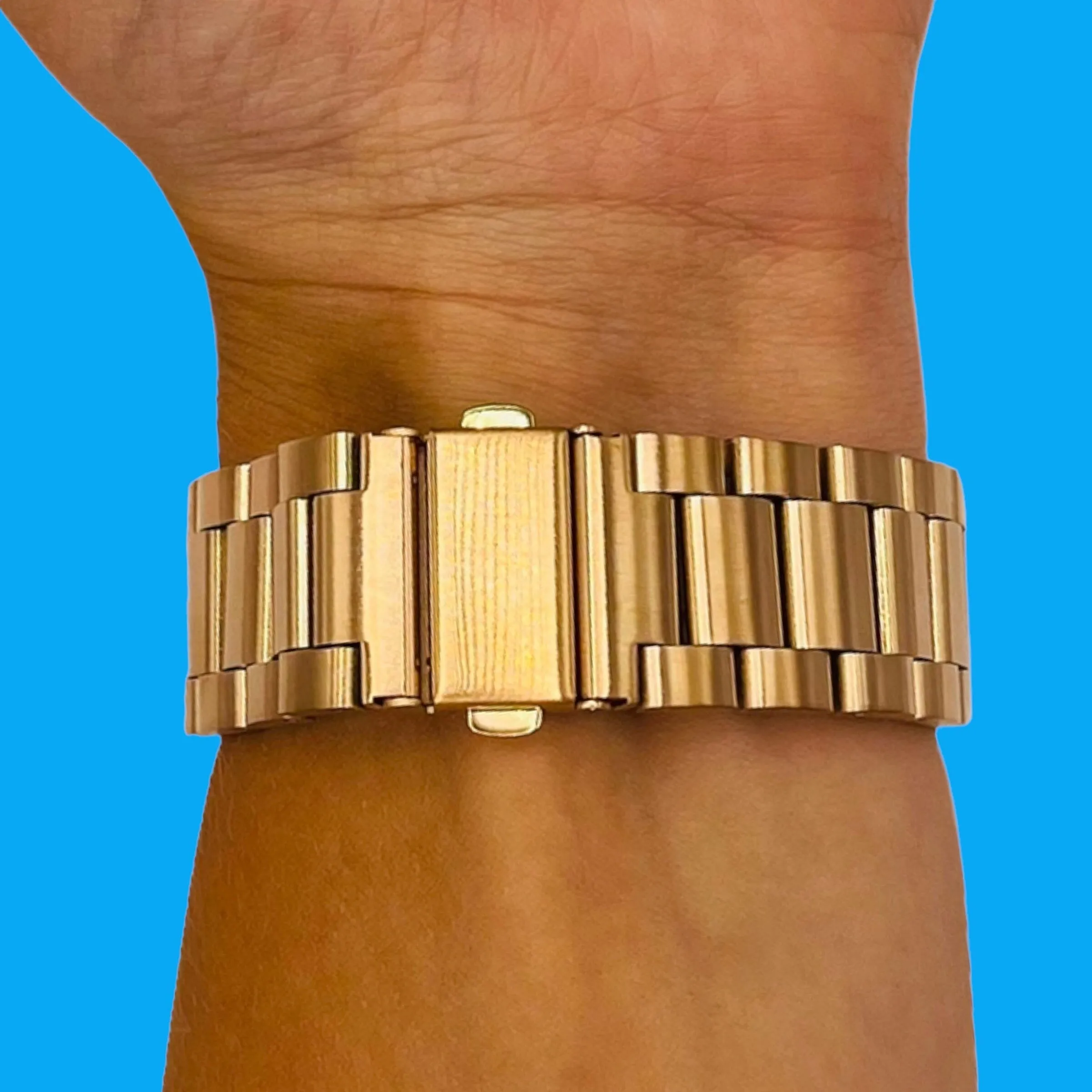 Stainless Steel Link Watch Strap Compatible with the Garmin 20mm Range