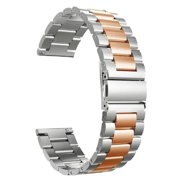 Stainless Steel Link Watch Strap Compatible with the Garmin 20mm Range