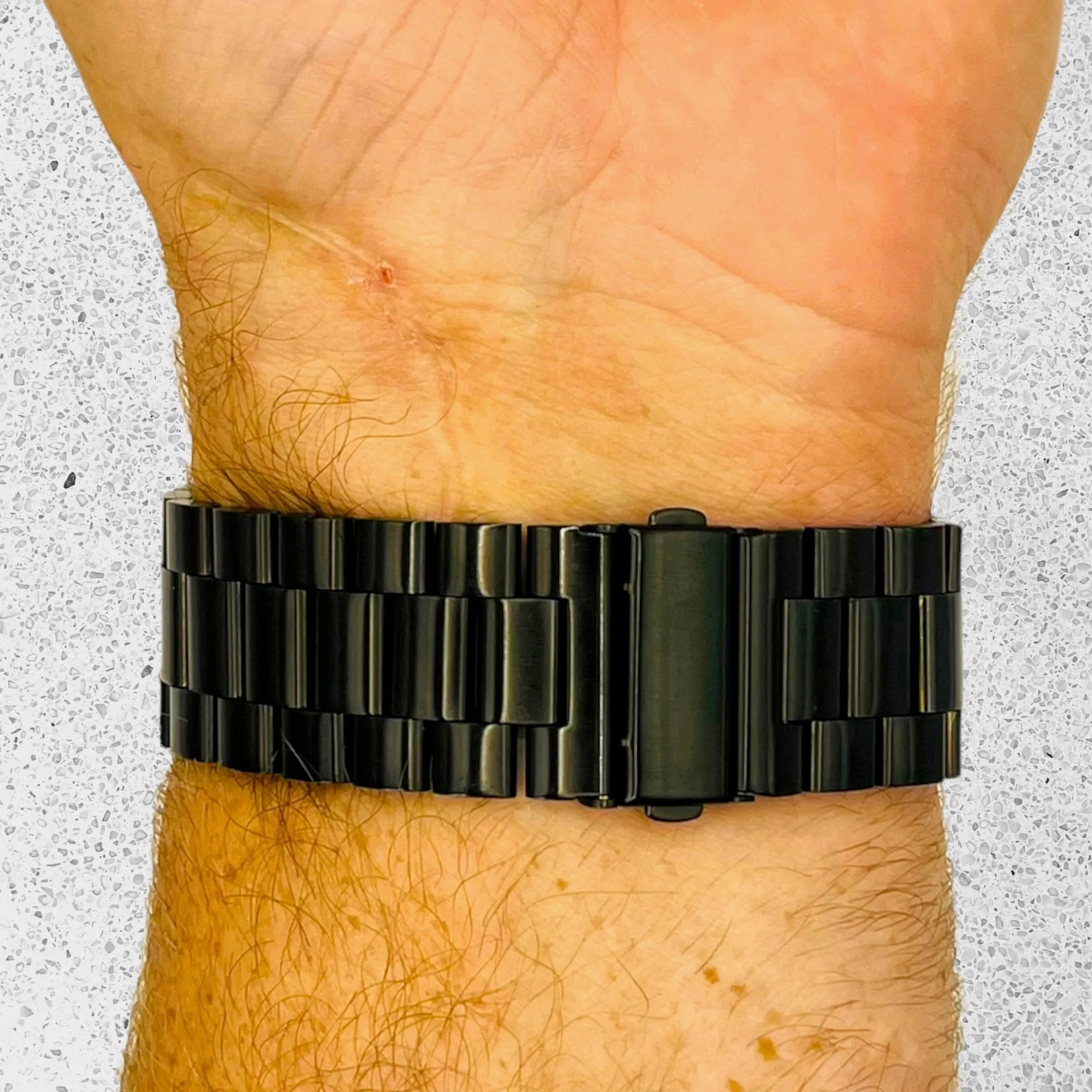 Stainless Steel Link Watch Strap Compatible with the Garmin 20mm Range