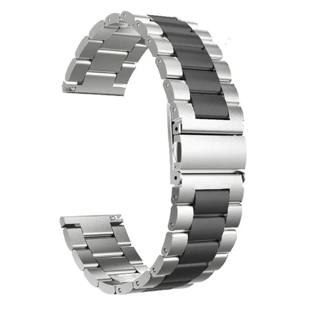 Stainless Steel Link Watch Strap Compatible with the Garmin 20mm Range