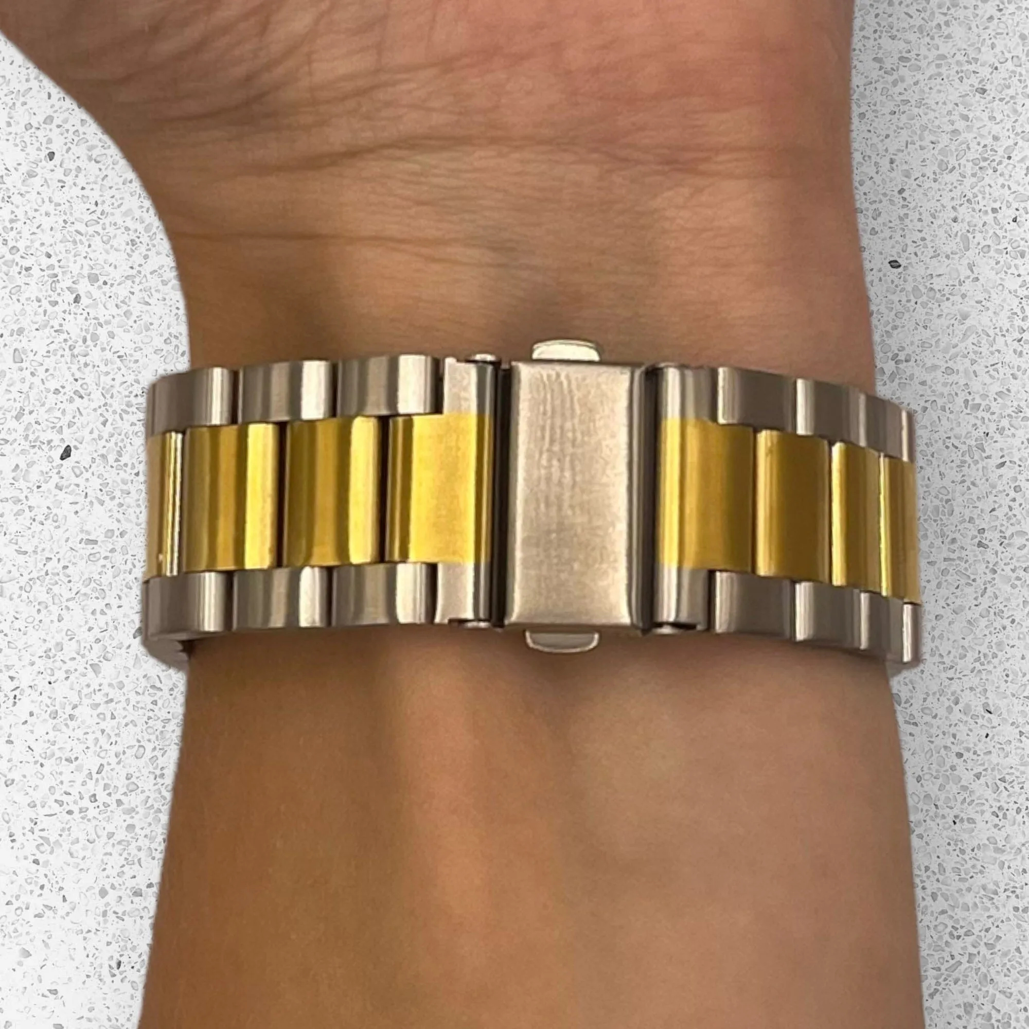 Stainless Steel Link Watch Strap Compatible with the Google Pixel Watch