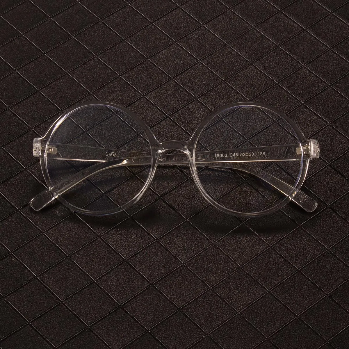 Stylish Plastic Round Eyeglasses A18003