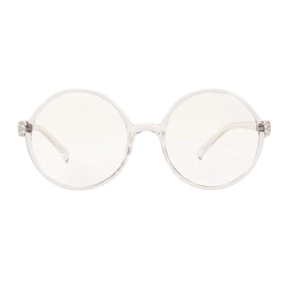 Stylish Plastic Round Eyeglasses A18003