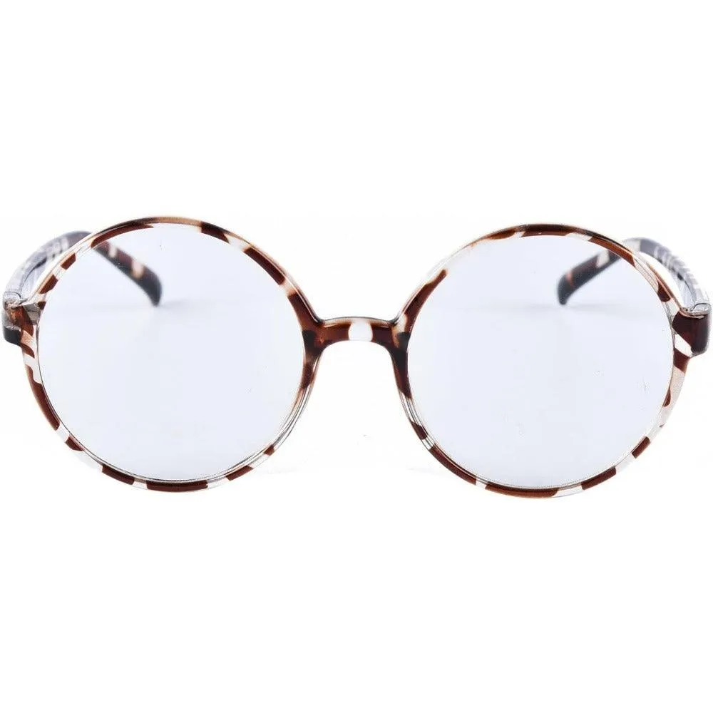 Stylish Plastic Round Eyeglasses A18003