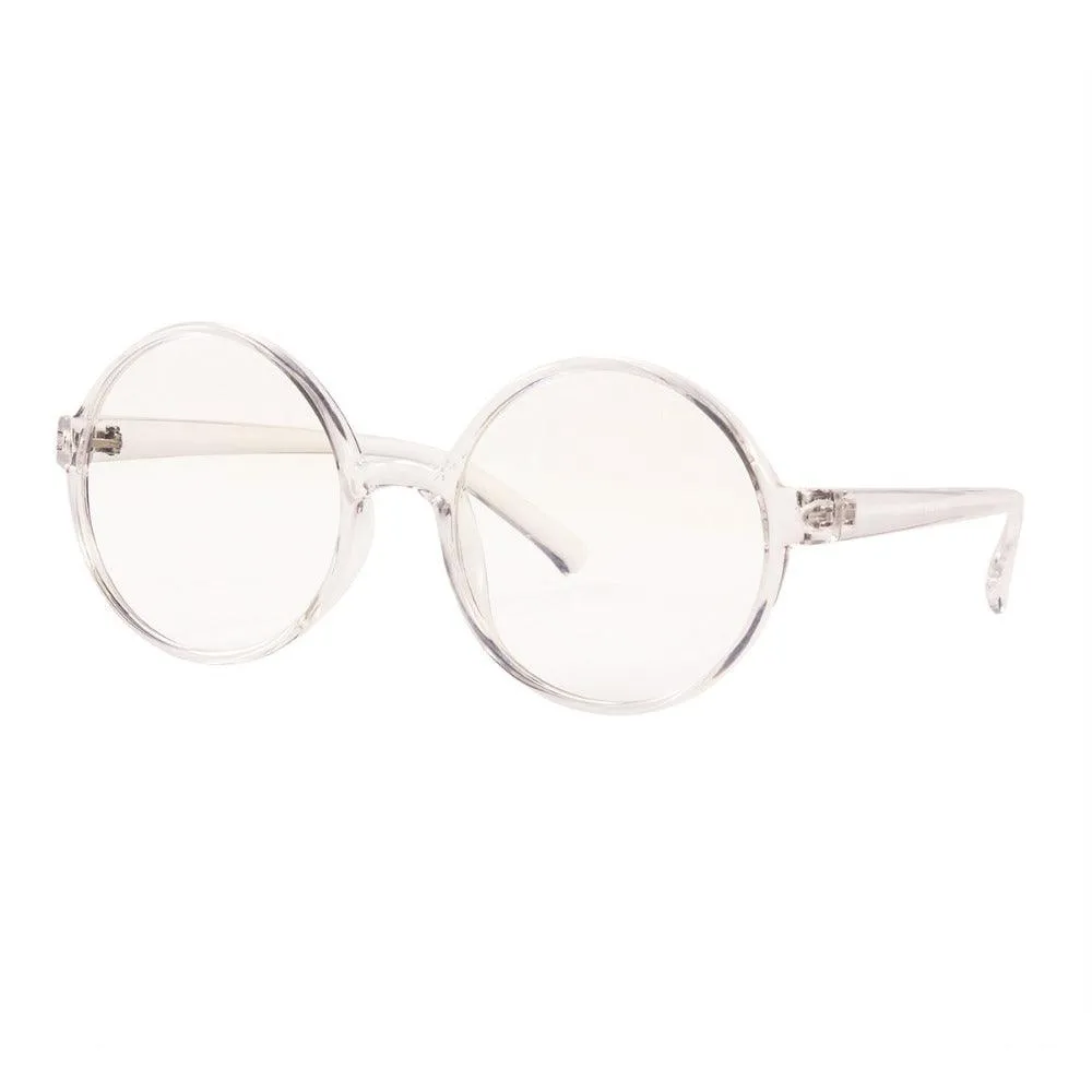 Stylish Plastic Round Eyeglasses A18003