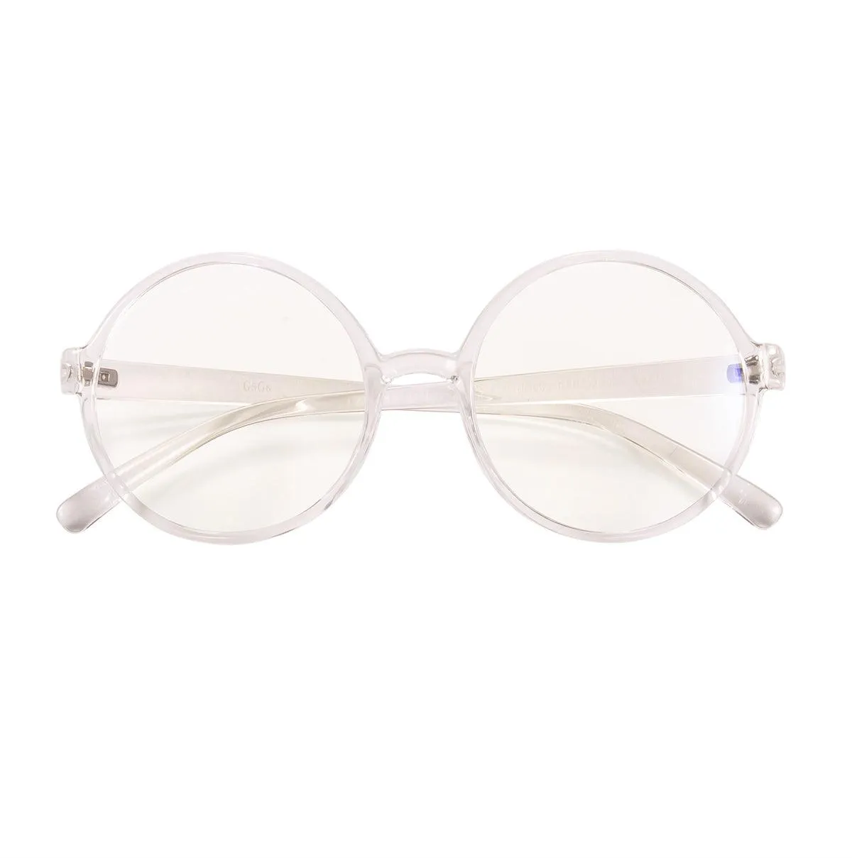 Stylish Plastic Round Eyeglasses A18003