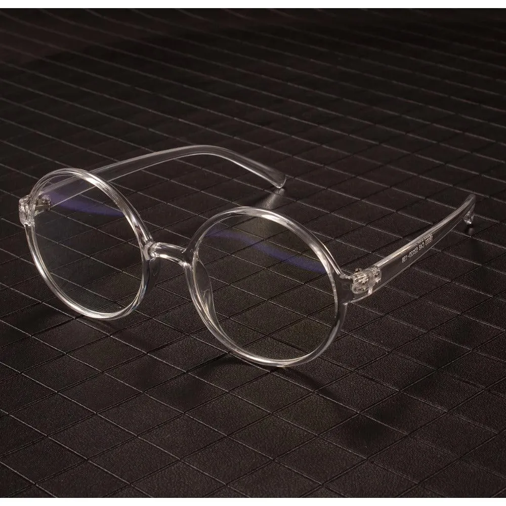 Stylish Plastic Round Eyeglasses A18003
