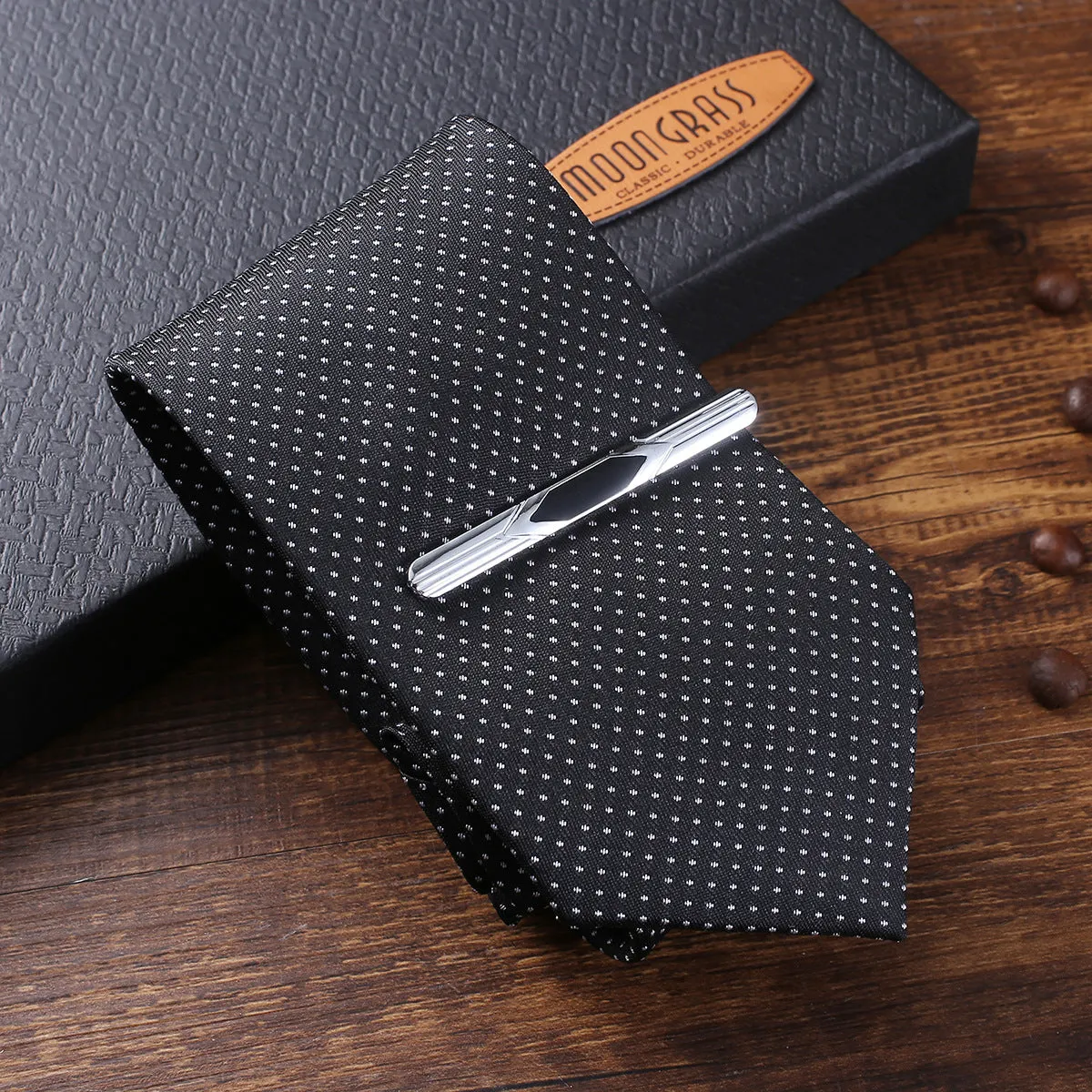 Suit Belt Wallet Tie Large Dial Quartz Watch Cufflinks