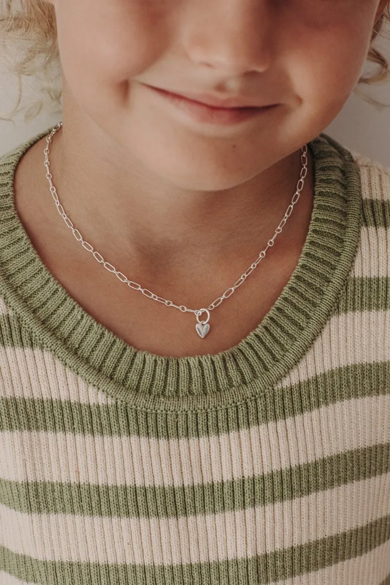 Sweetheart Necklace - Silver