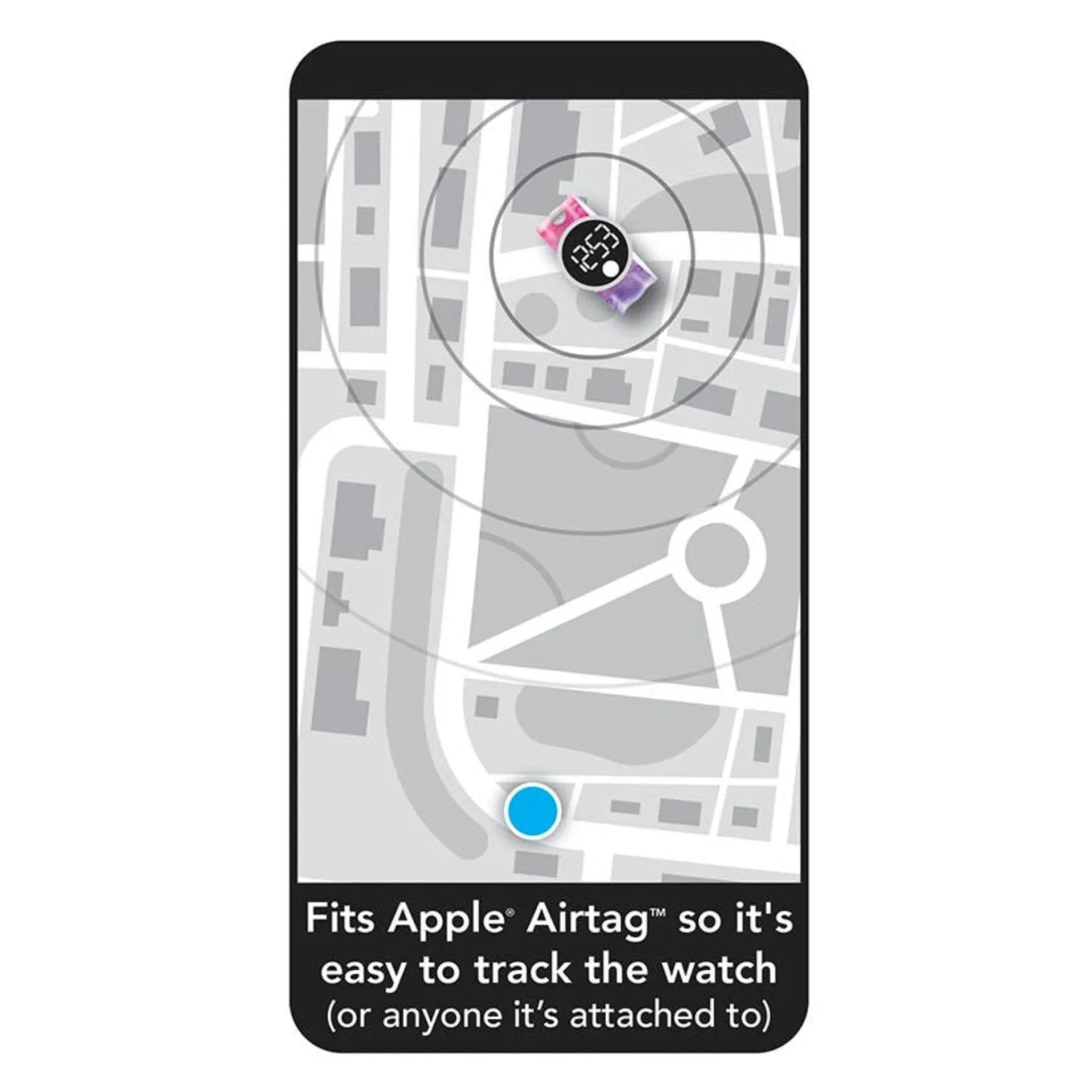 Tag'd Trackable Air Tag Watch - Sprinkles