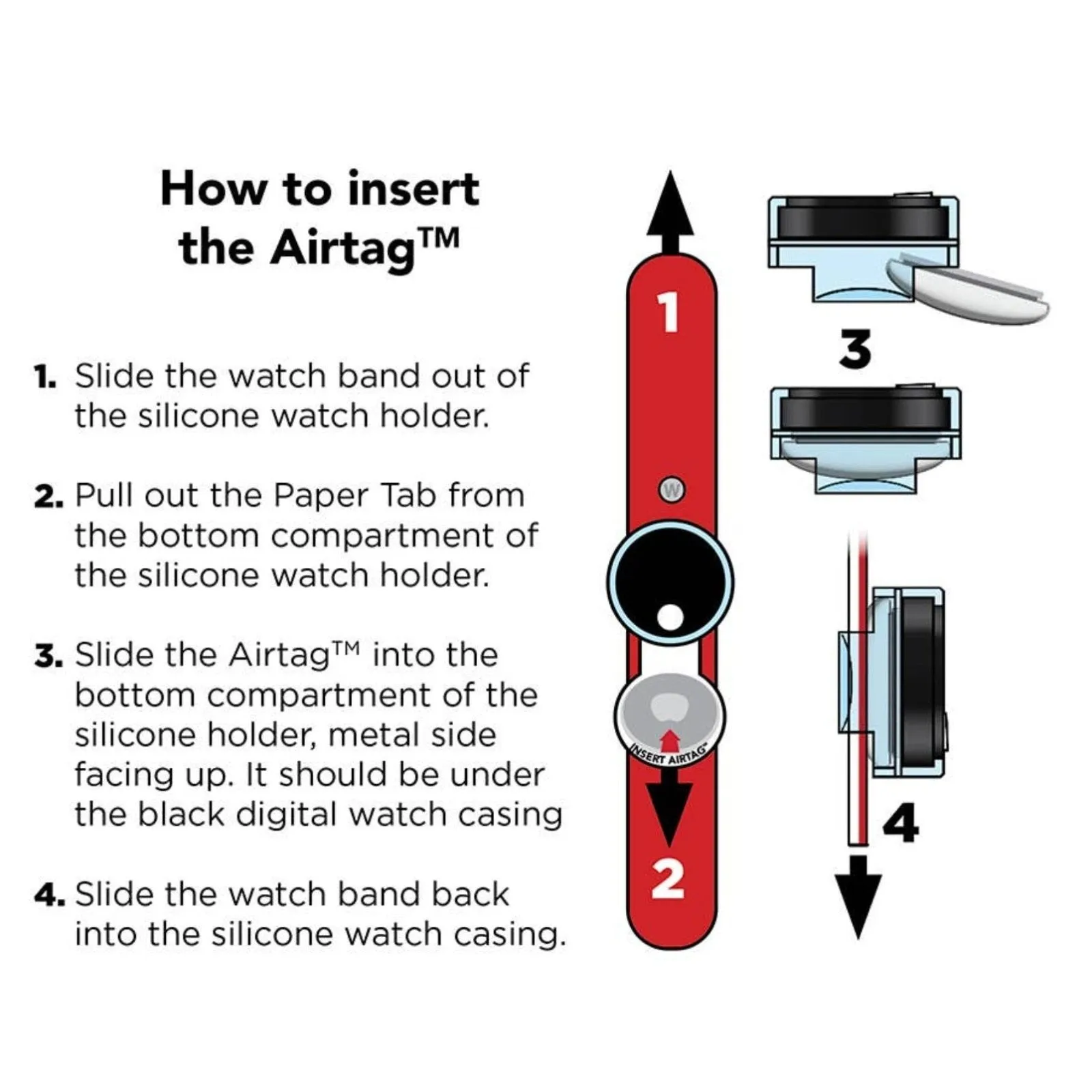 Tag'd Trackable Air Tag Watch - Sprinkles